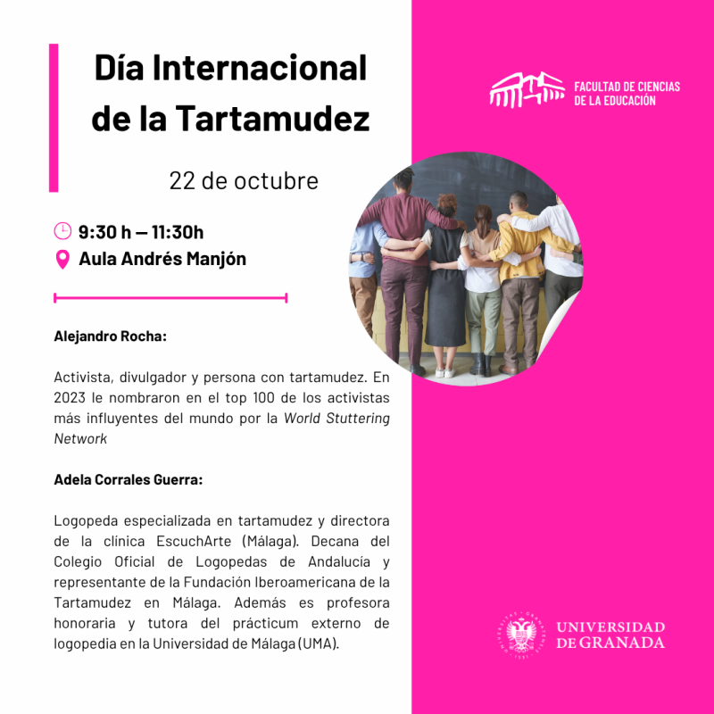 Día Internacional de la Tartamudez Infografía con la programación