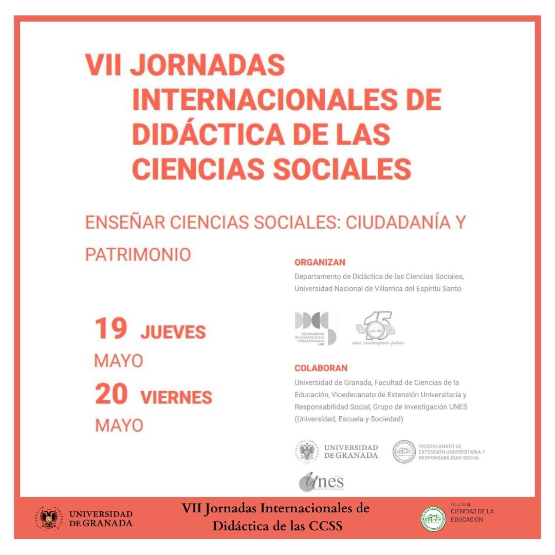 Cartel Jornadas Didactica Ciencias Sociales Septima Edición Internacional