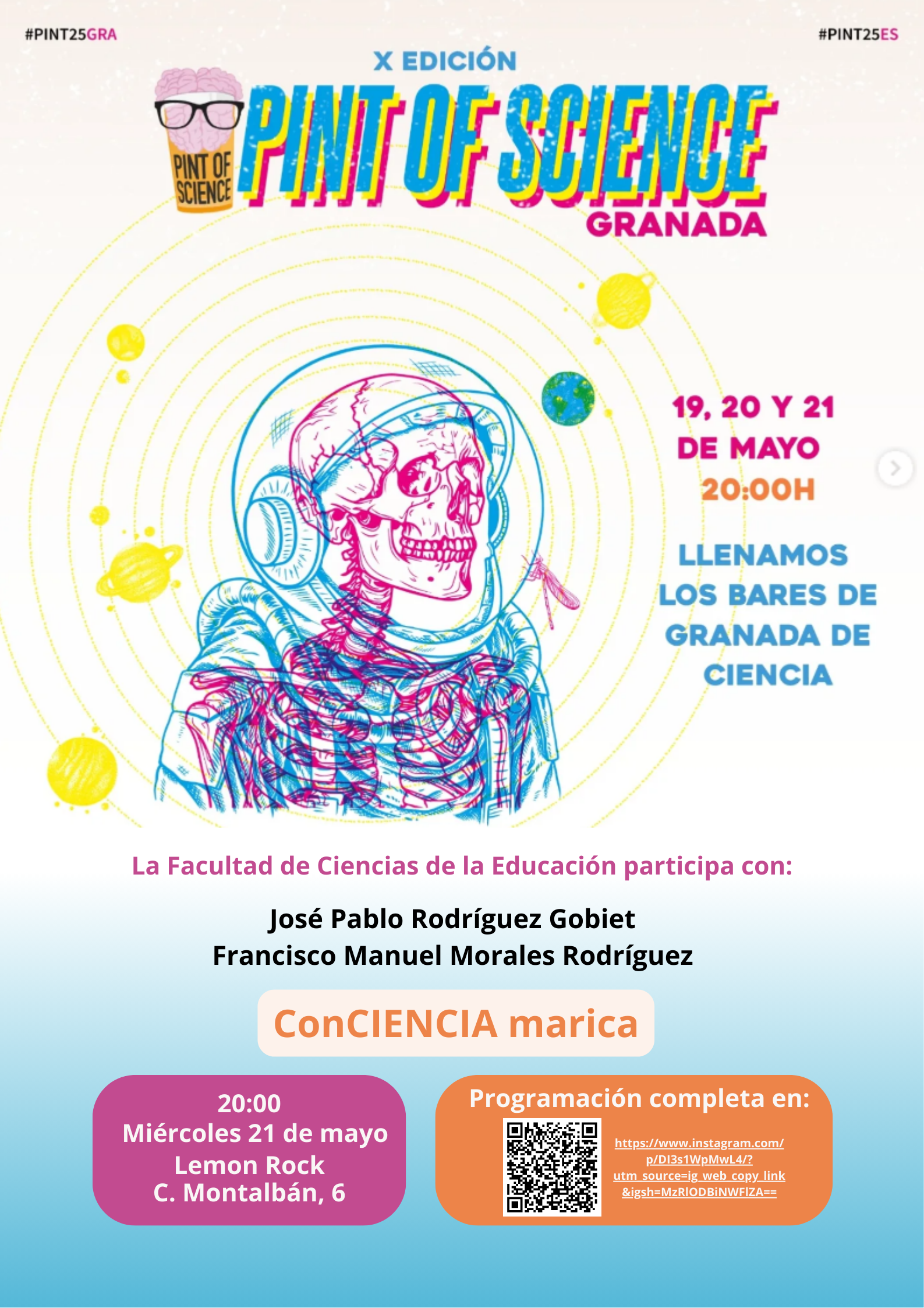 cartel de la actividad