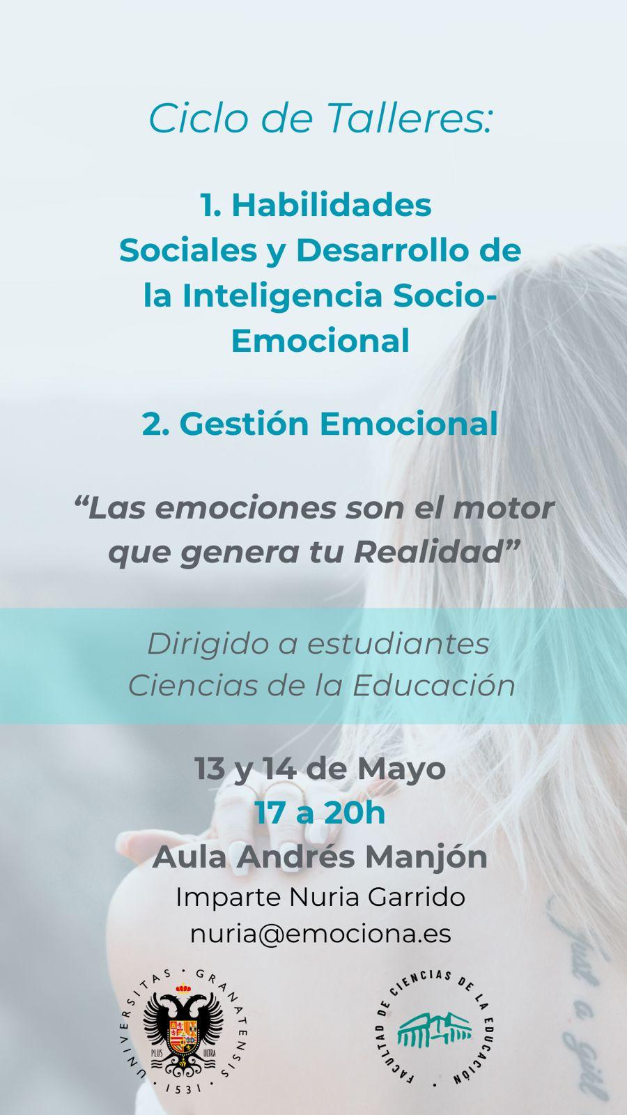 Infografía con ubicación, fecha y horario y nombre de la ponente