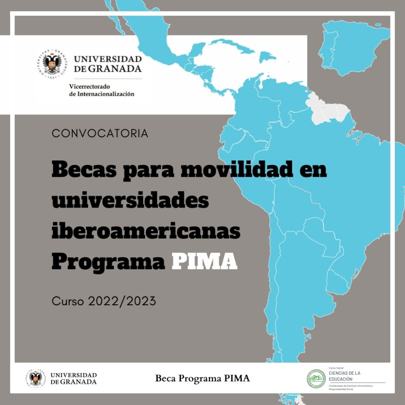 Cartel PIMA 2022-23 cartel mapa sudamérica
