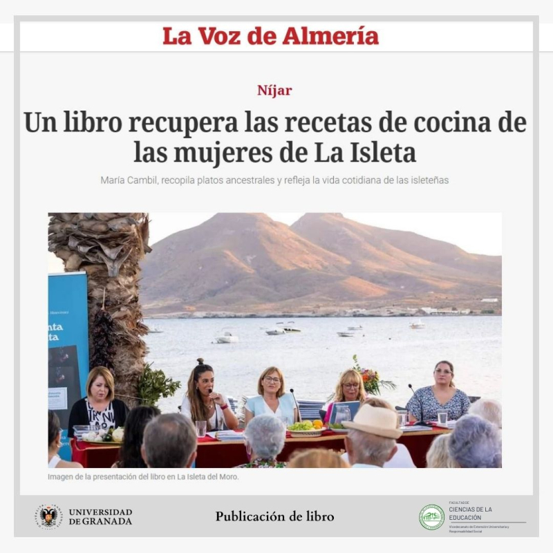Cartel libro recetas de cocina Playa montaña personas presentación paisaje