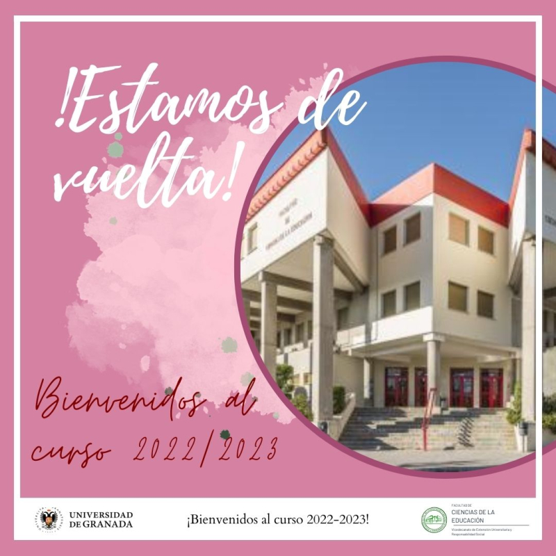 Cartel bienvenida curso academico Cartel bienvenida curso academico edificio facultad