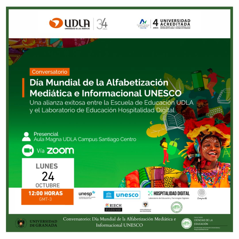 Cartel Día Mundial de la Alfabetización etnias cultura dibujos personas