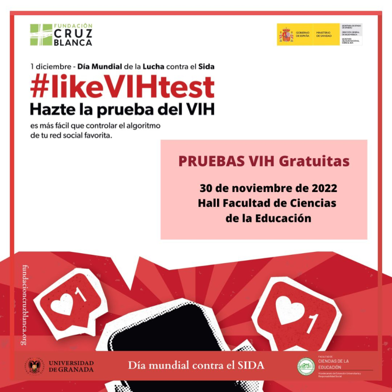 Cartel día mundial lucha contra el sida like vih sida corazones rojo cartel prueba movil texto