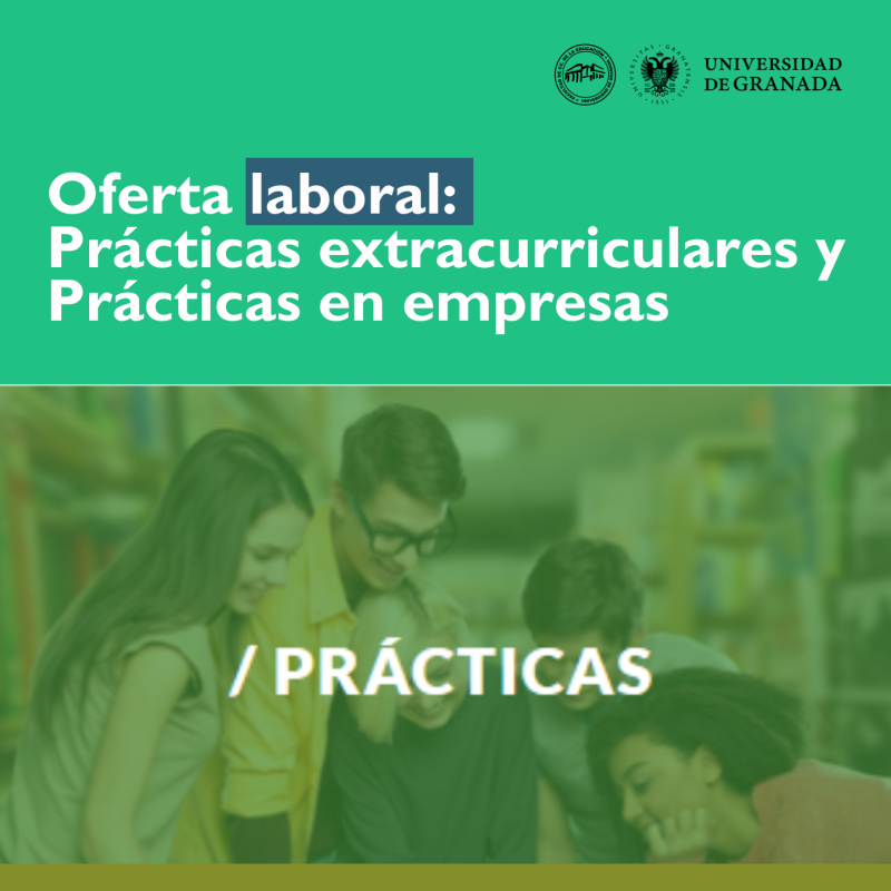 Oferta laboral Prácticas Extracurriculares y prácticas en empresas Cartel estudiantes reunion