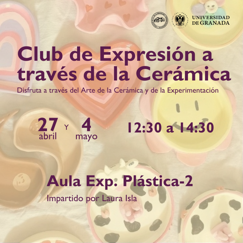 Club de Expresión a través de la Cerámica dibujos formas logotipo abstracto corazones