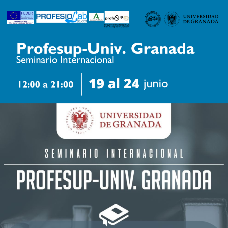Seminario Internacional PROFESUP infografía con las fechas y horarios de la actividad
