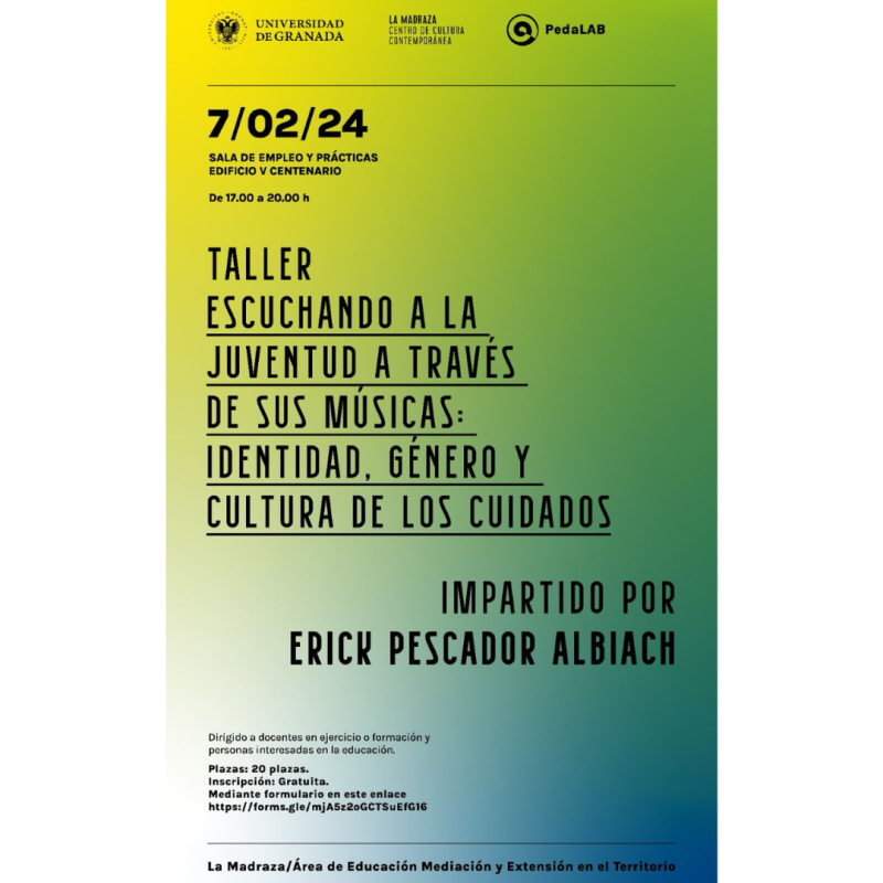 TALLER «ESCUCHANDO A LA JUVENTUD A TRAVÉS DE SUS MÚSICAS» Infografía del taller