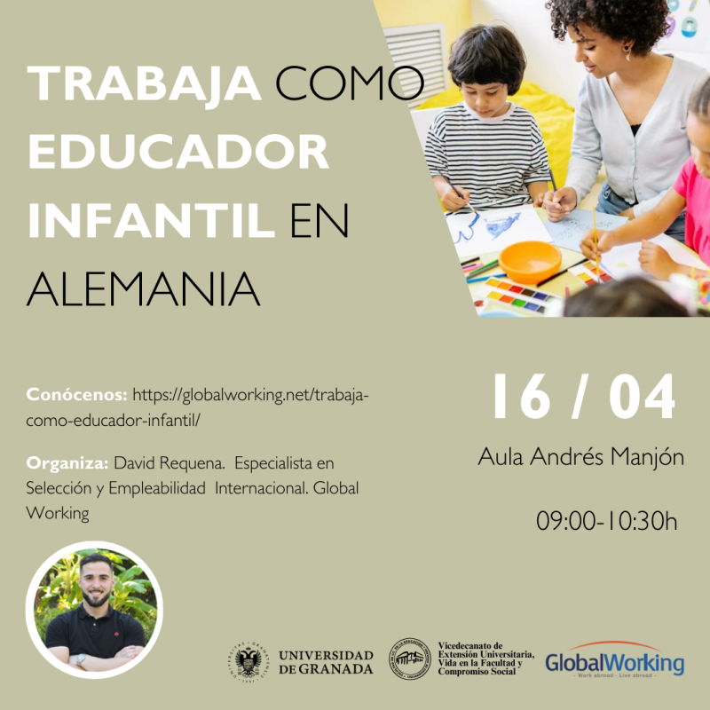 Trabaja como educador infantil en Alemania Infografía de la actividad