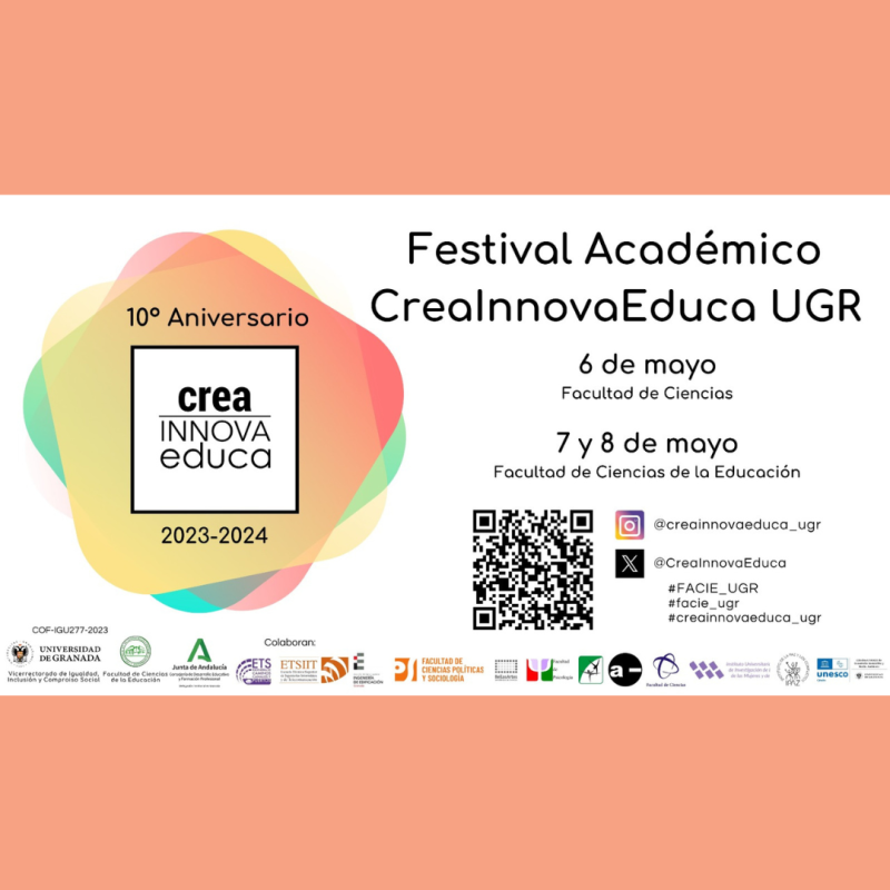 Festival académico CreaInnovaEduca UGR Infografía del festival