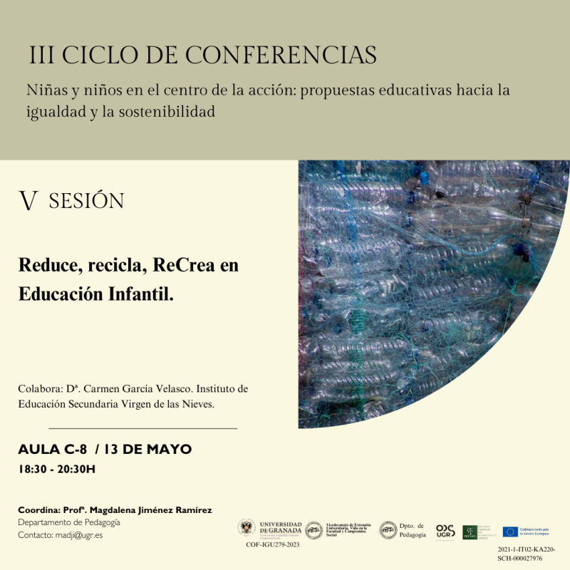 III Ciclo de Conferencias “Niñas y niños en el centro de la acción" Cartel de la actividad