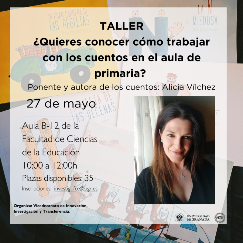 ¿Quieres conocer cómo trabajar con los cuentos en el aula de primaria? Cartel de la actividad