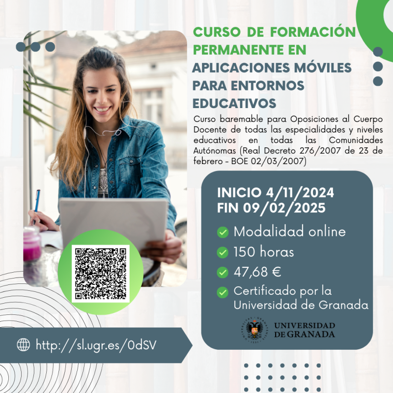 Aplicaciones Móviles para Entornos Educativos Cartel curso