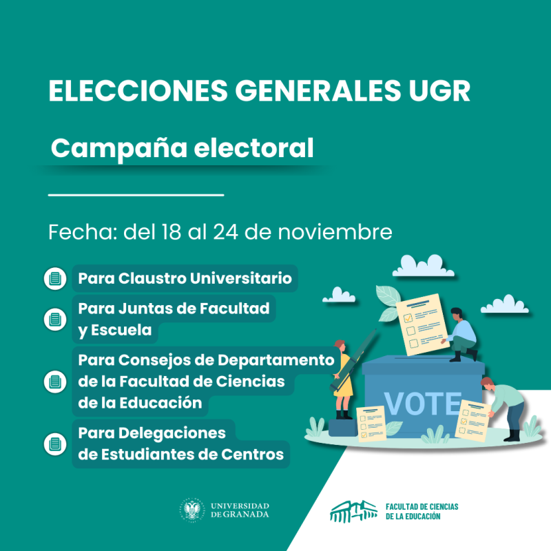 ELECCIONES GENERALES, CAMPAÑA ELECTORAL Cartel elecciones UGR