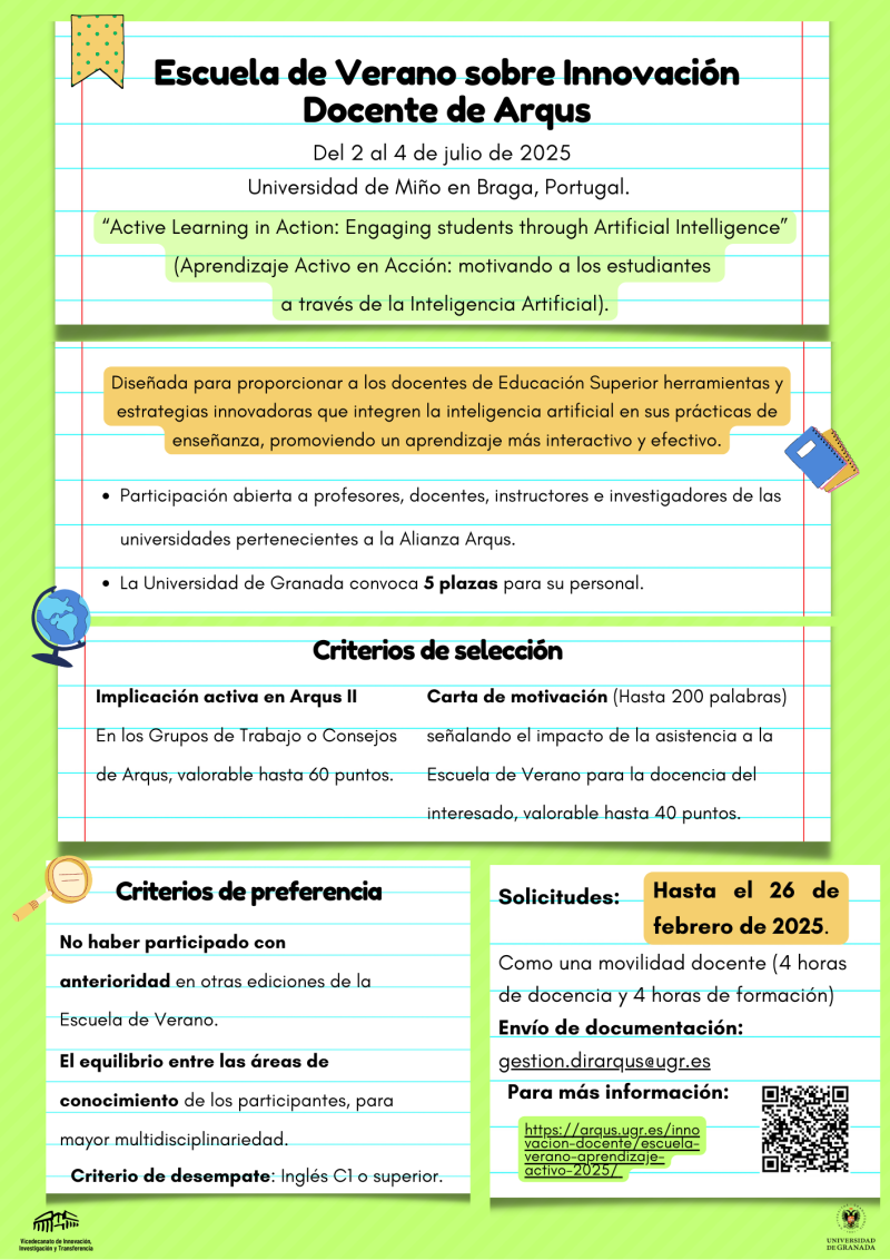 Escuela de Verano Arqus Infografía