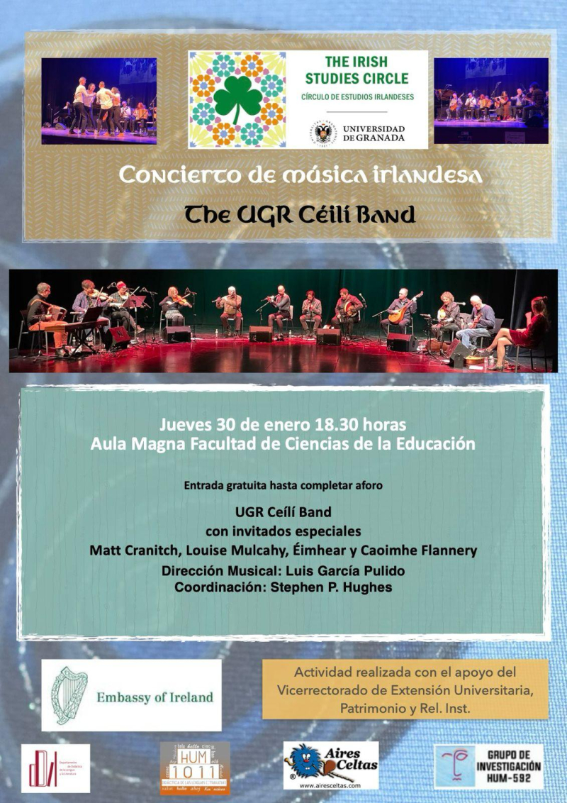 VIII Jornadas sobre Irlanda: Música y Tradición Infografía de la actividad