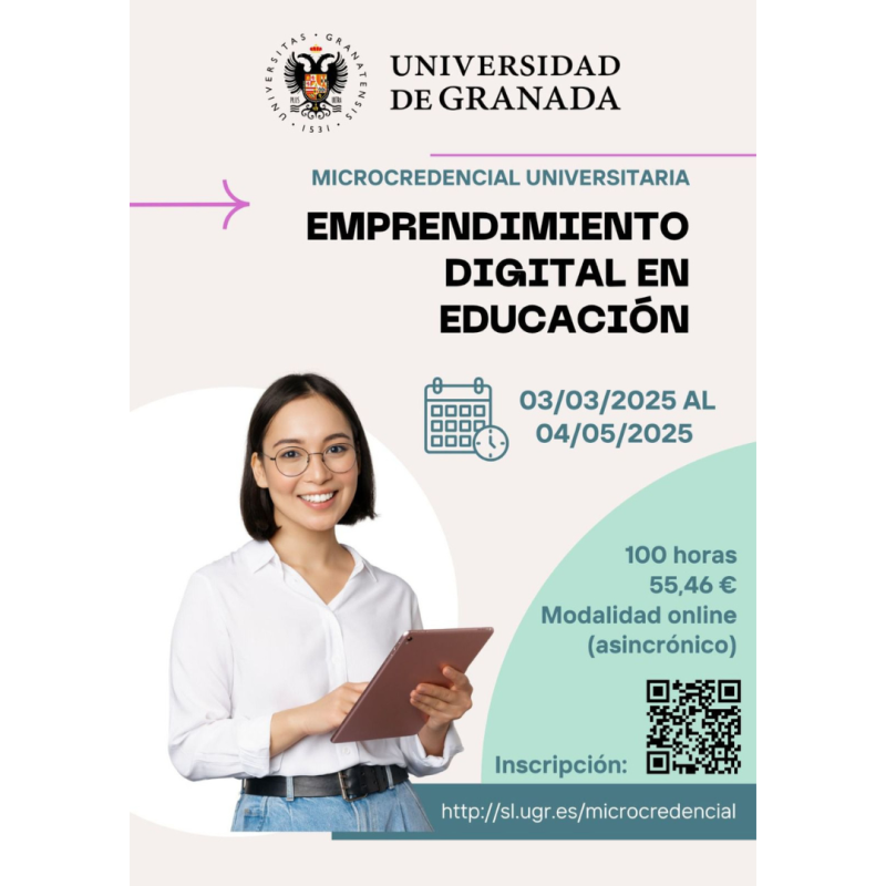 Microcredencial Universitaria Emprendimiento Digital en Educación Infografía