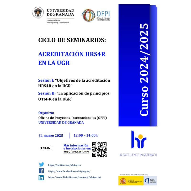 II Seminario del Ciclo HRS4R en la UGR II Seminario del Ciclo HRS4R en la UGR