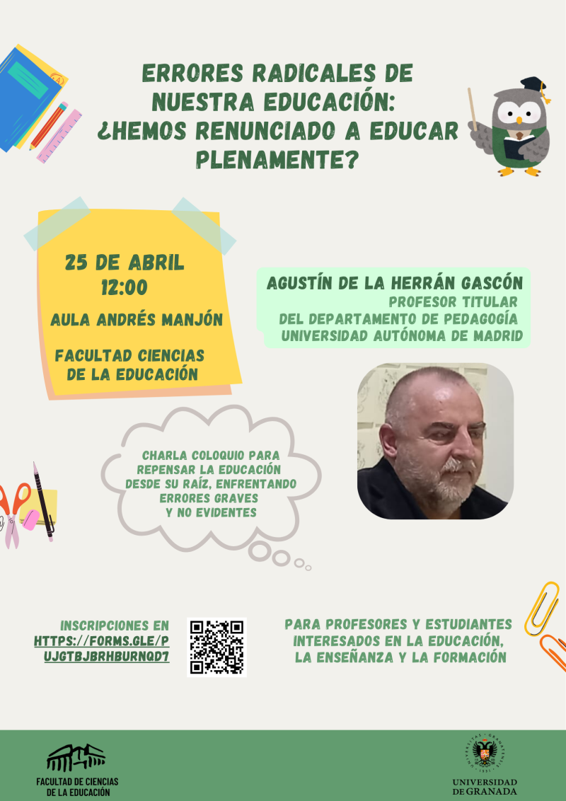 Conferencia de Agustín de la Herrán Gascón Infografía de la Conferencia de Agustín de la Herrán Gascón