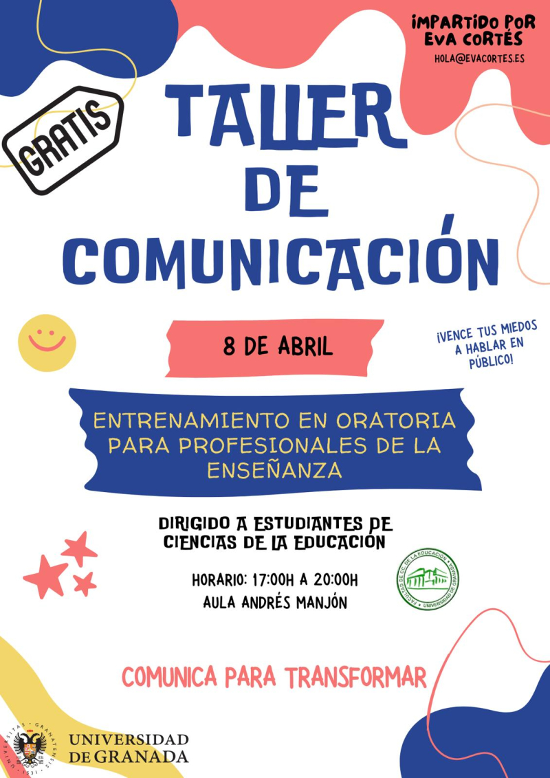 Taller de Comunicación: Entrenamiento en oratoria para profesionales de la enseñanza Infografía de la actividad