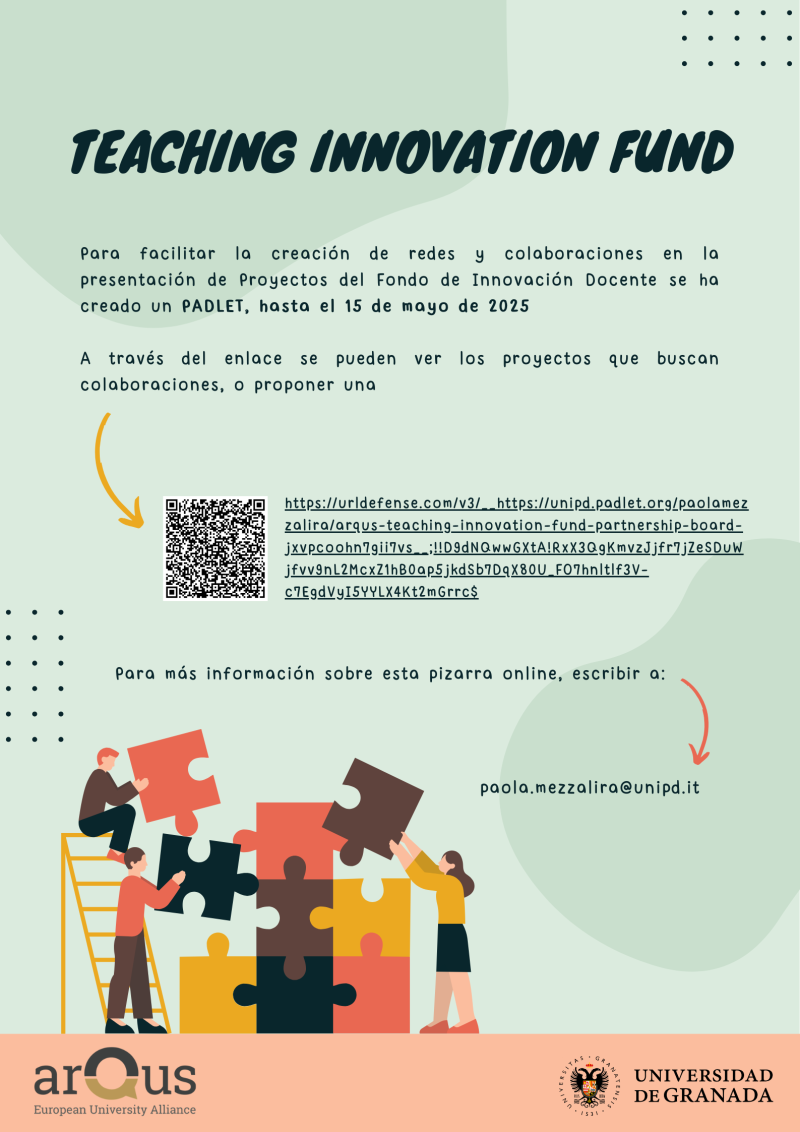 Convocatoria del Teaching Innovation Fund de Arqus Cartel