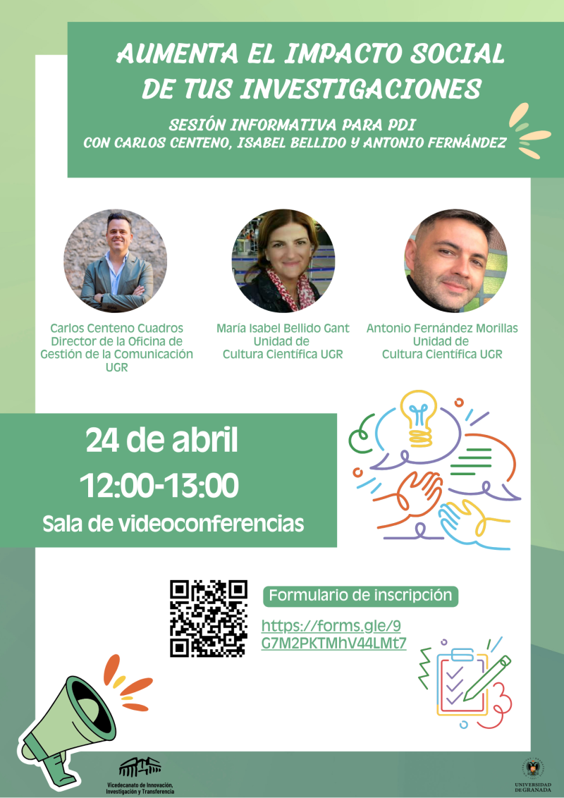 Aumenta el impacto social de tus investigaciones Infografía de la actividad