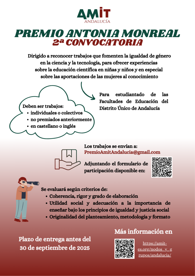 2ª edición del Premio Antonia Monreal Cartel con información sobre la convocatoria
