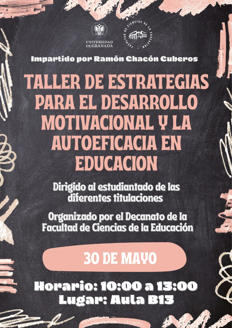 Taller 5. Taller de estrategias para el desarrollo motivacional y la autoeficacia en educación. Infografía con los datos del taller