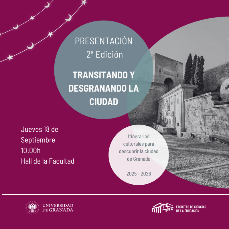 Itinerarios Culturales 2025 2026 Cartel de la la actividad